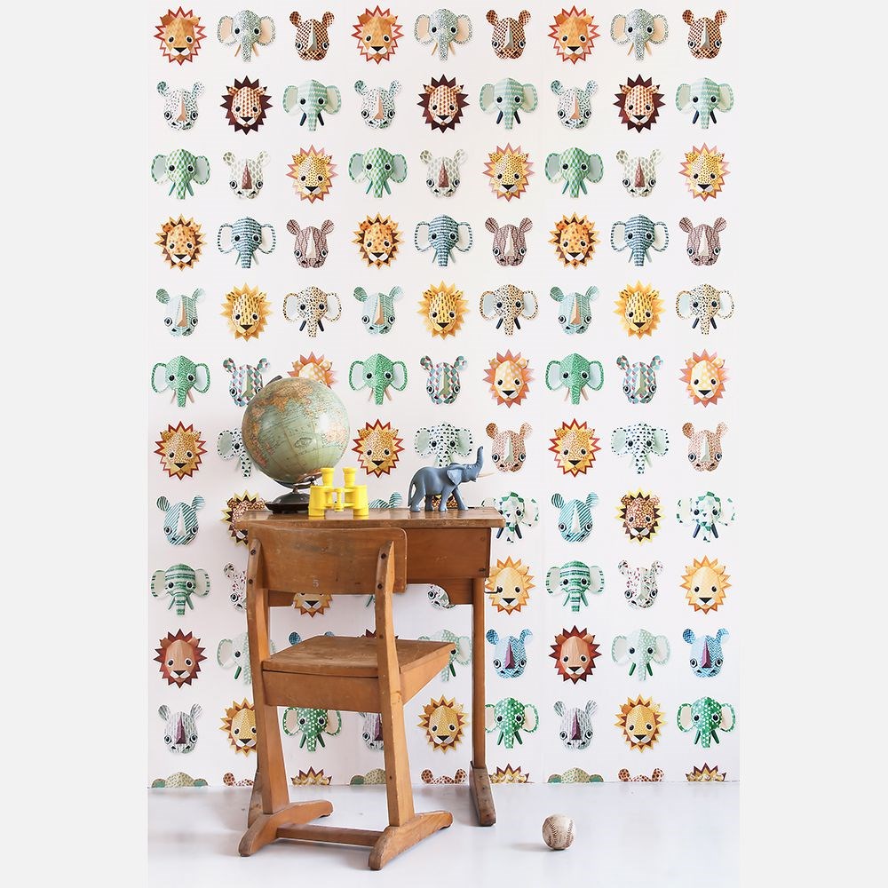 Studio Ditte Duvar Kağıdı - Wild Animals Wallpaper 