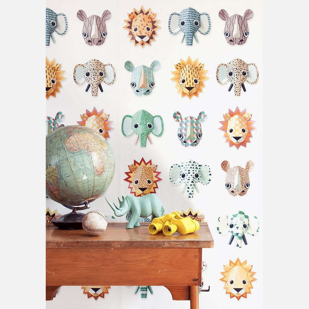 Studio Ditte Duvar Kağıdı - Wild Animals Wallpaper 