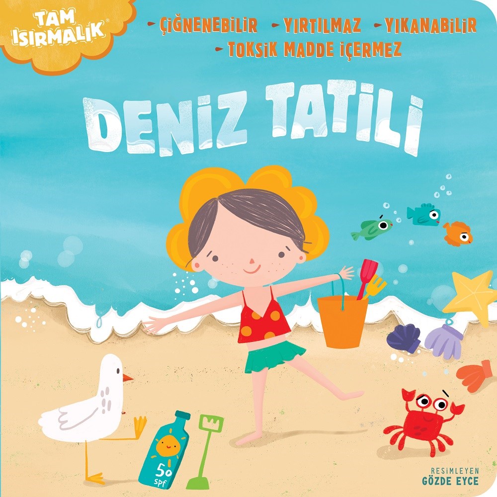 Tam Isırmalık Yırtılmayan Kitap Deniz Tatili 