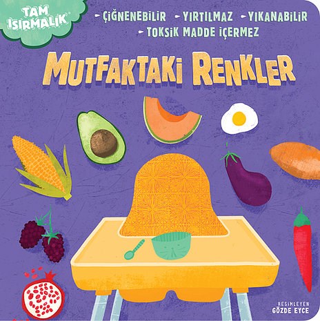 Tam Isırmalık Yırtılmayan Kitap Mutfaktaki Renkler 