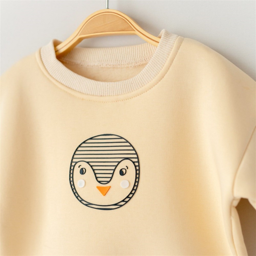 Mama Yoyo Uzun Kollu S-shirt - Penguen Krem