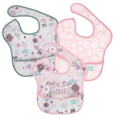 Bumkins SuperBib Önlük - 3lü Paket ( Love, You, Bunches ) 