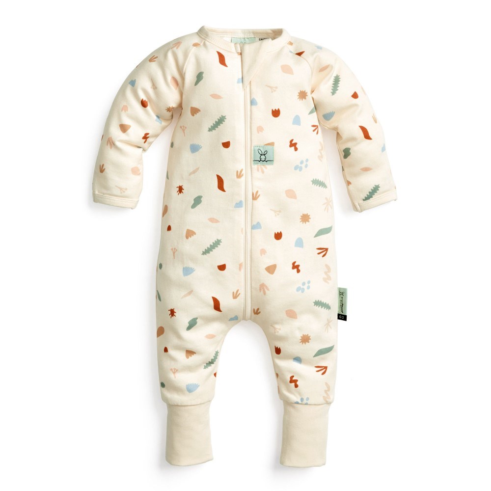 ErgoPouch Organik Pamuklu Pijama Tulum - 1.0 Tog Desert Bloom Krem