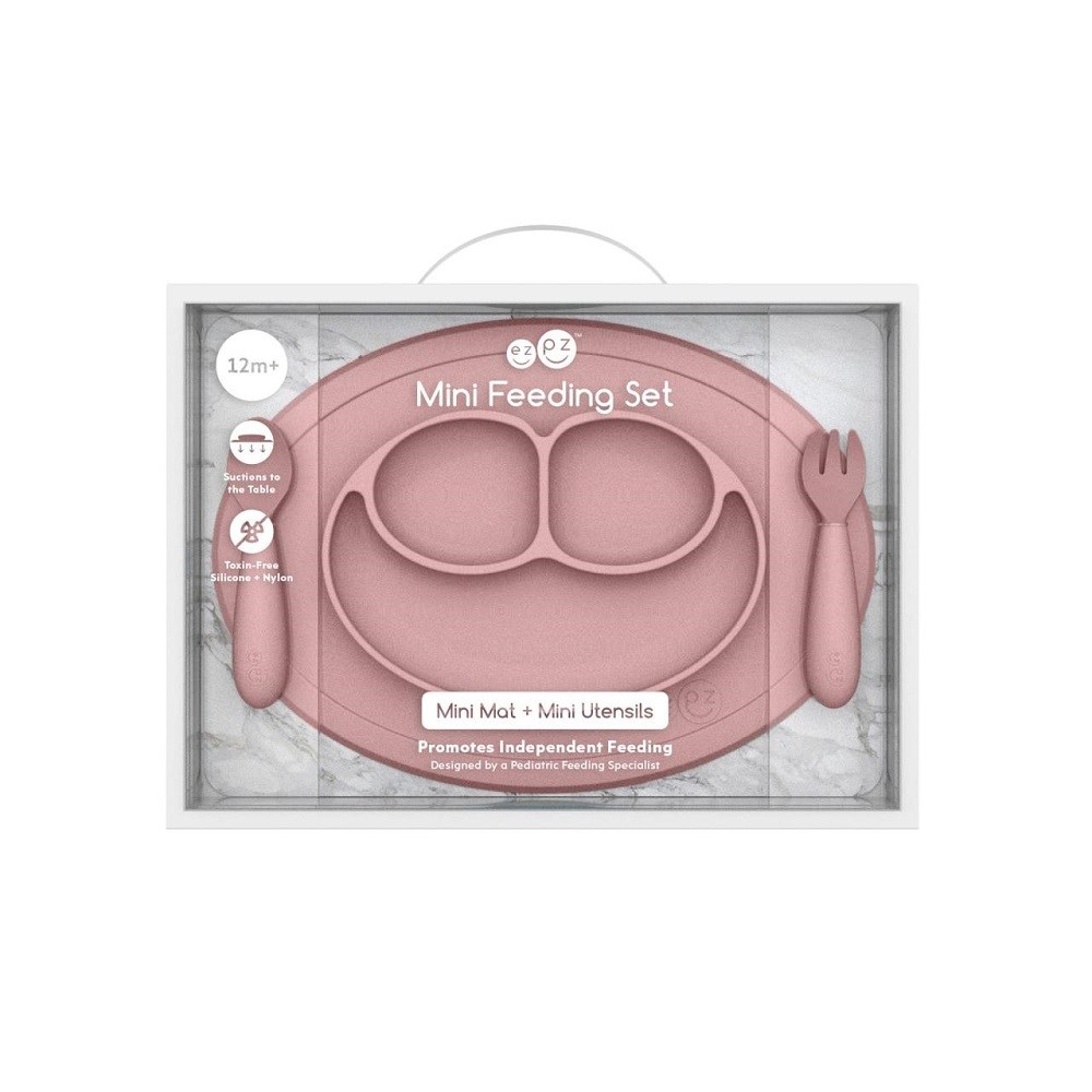 EZPZ Mini Mat Feeding Set Blush Orjinal