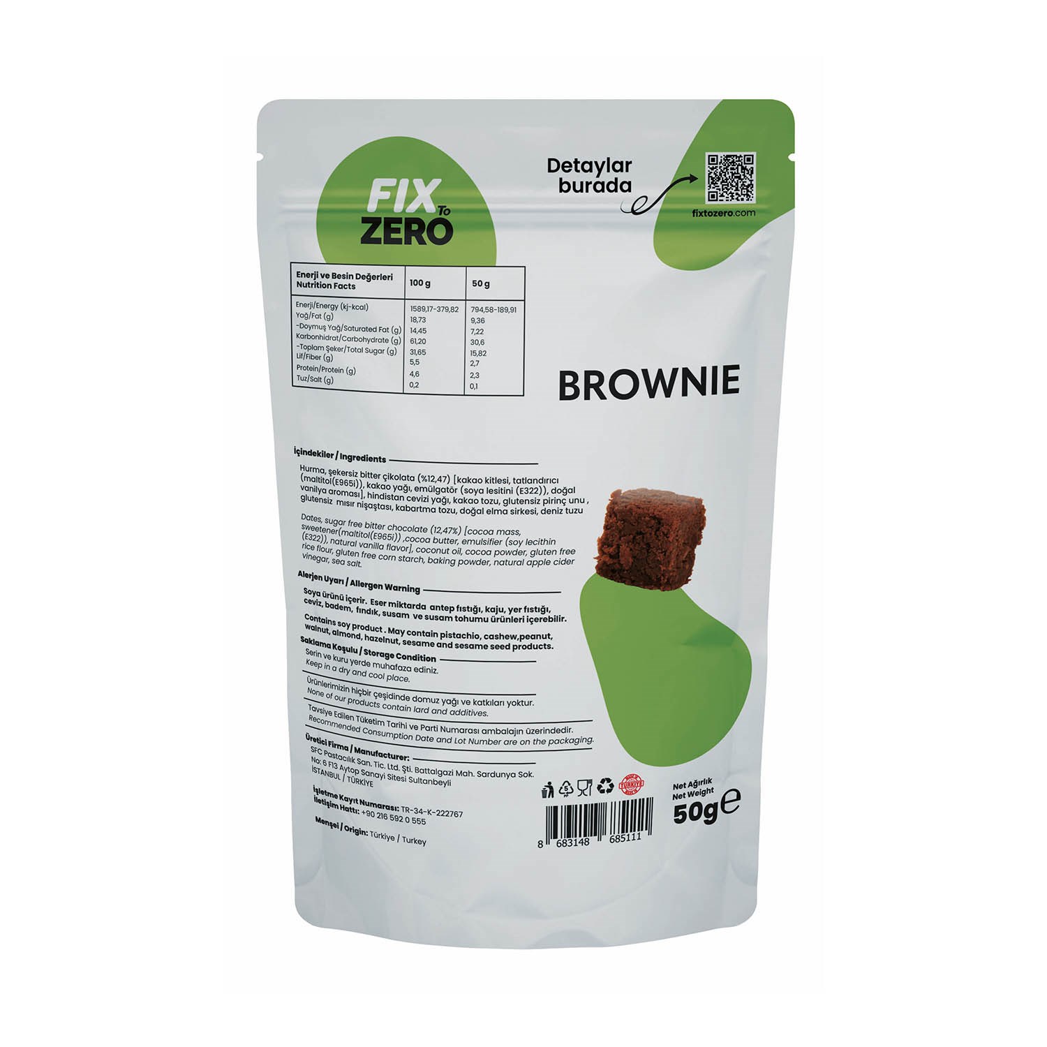 Fix To Zero Brownie 50 gr 