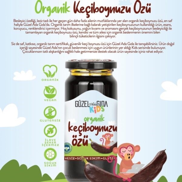 Güzel Gıda Organik Keçiboynuzu Özü 290 gr 