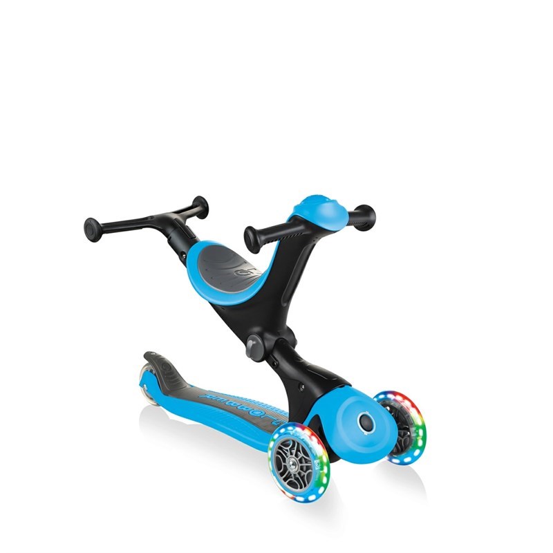 Globber Go Up Deluxe Işıklı Scooter Mavi 