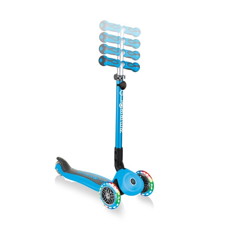 Globber Go Up Deluxe Işıklı Scooter Mavi 