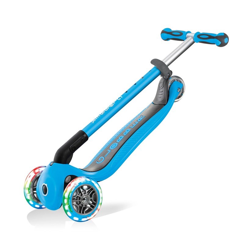 Globber Go Up Deluxe Işıklı Scooter Mavi 