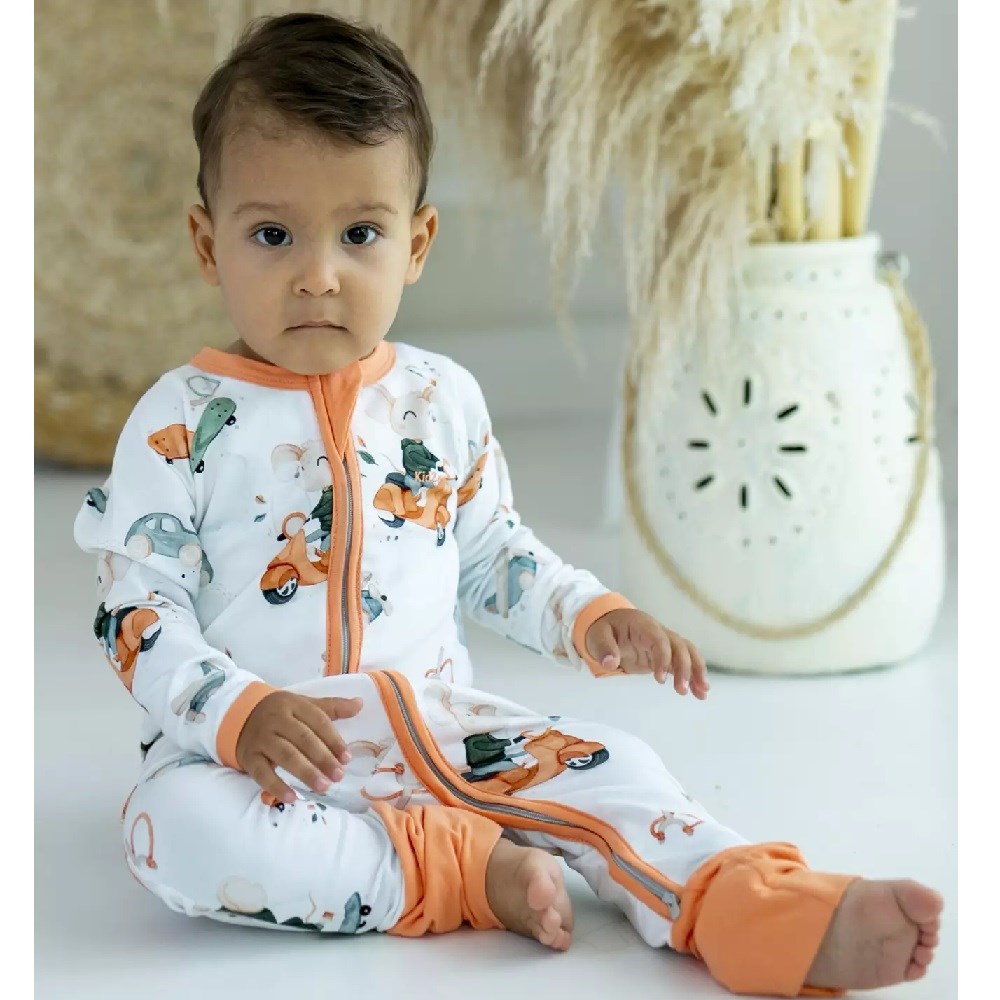 Kidzee Z Suit Little Rebel Patikli Uyku Tulumu 1.0 Tog Turuncu