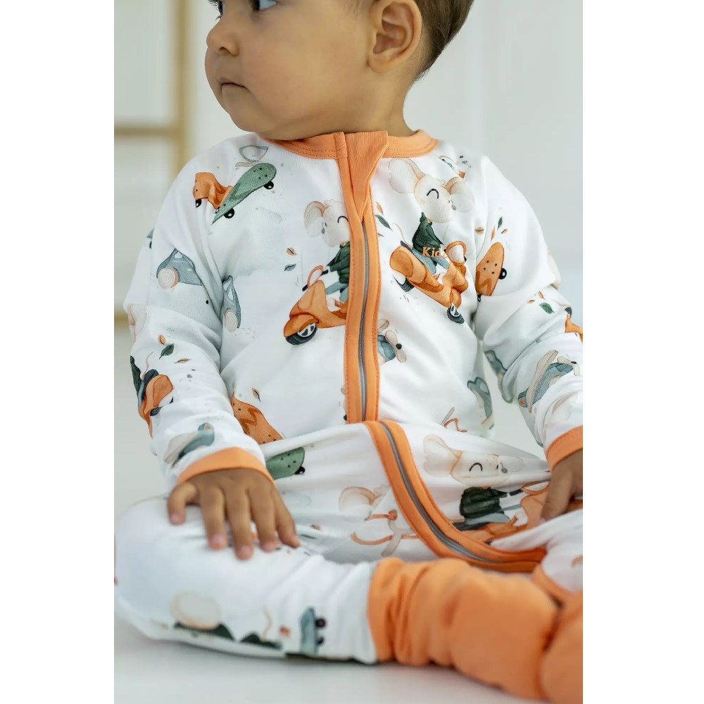 Kidzee Z Suit Little Rebel Patikli Uyku Tulumu 1.0 Tog Turuncu