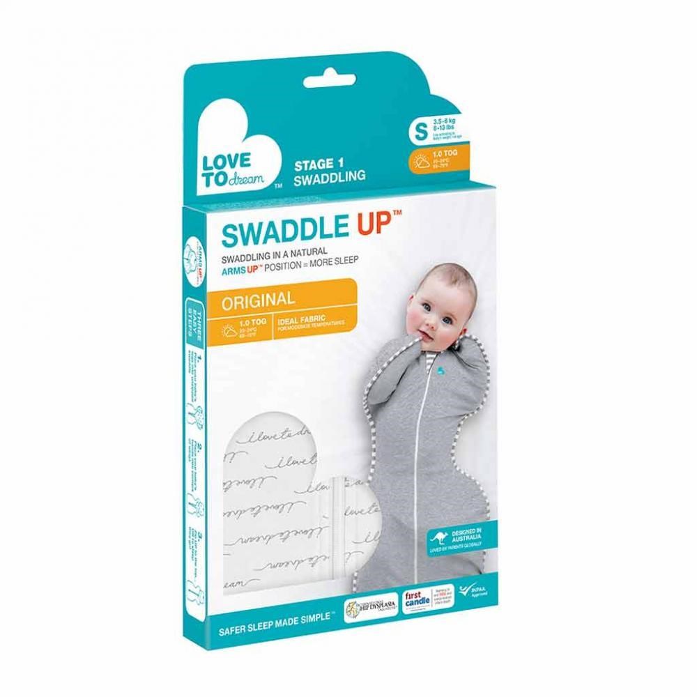 Love To Dream Swaddle Up 1.0 Tog Dreamer White Beyaz