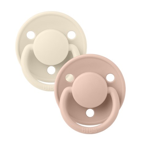 Bibs De Lux 2'li Emzik Ivory-Blush 0-6Ay Beyaz