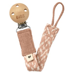 Bibs Paci Braid Blush - Ivory Emzik Askısı