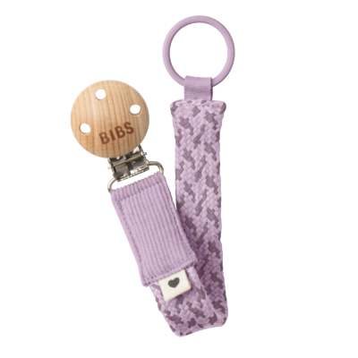 Bibs Paci Braid Violet Sky - Mauve Emzik Askısı 