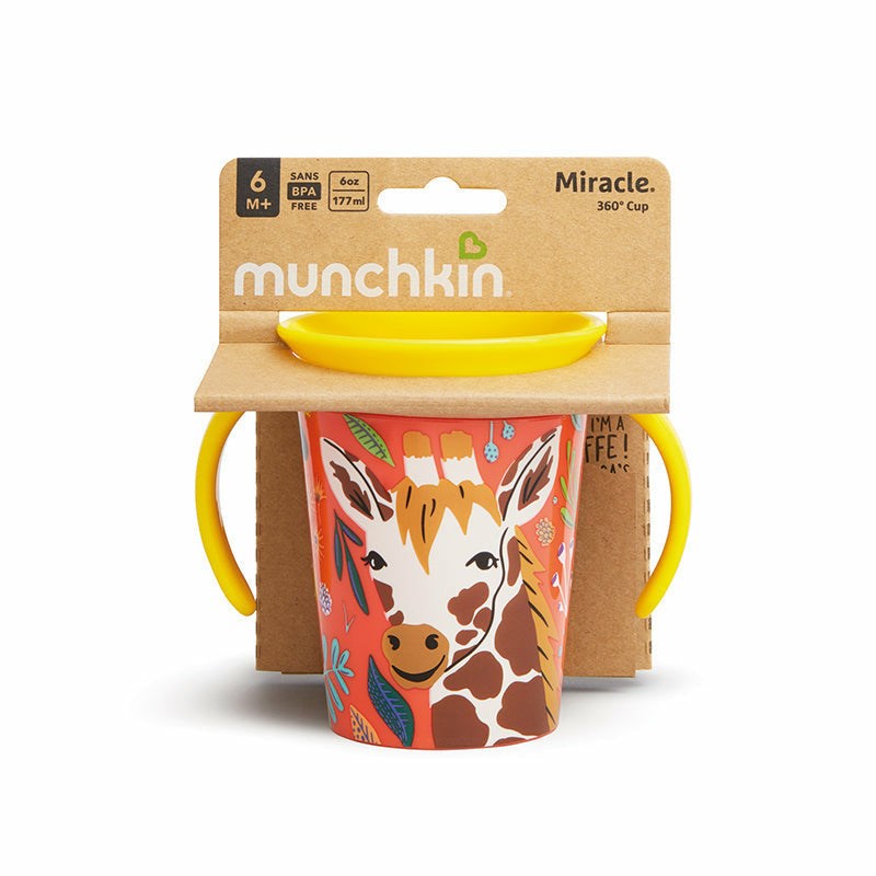 Munchkin Mucize 360° Wildlove Alıştırma Bardağı 6 ay+ 177 ml Zürafa 