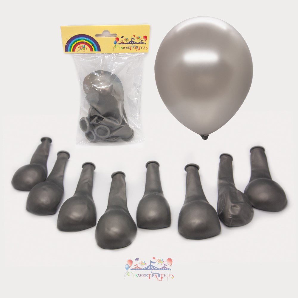 Mumay Metalik Silver Balon 8'li 