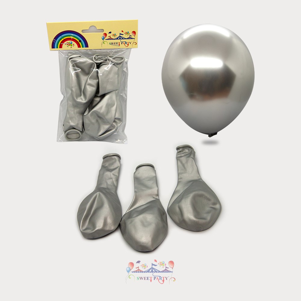 Mumay Krom Balon Silver 5'li 