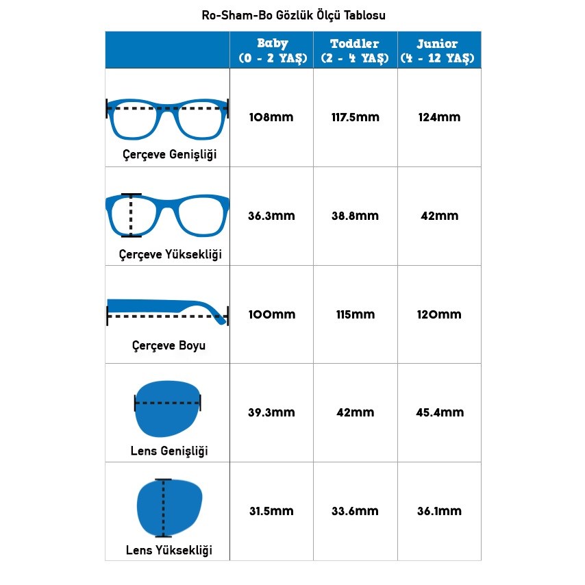 RoShamBo Çocuk Güneş Gözlüğü 2-4 Yaş Kapowski-Aynalı Mavi Lens 