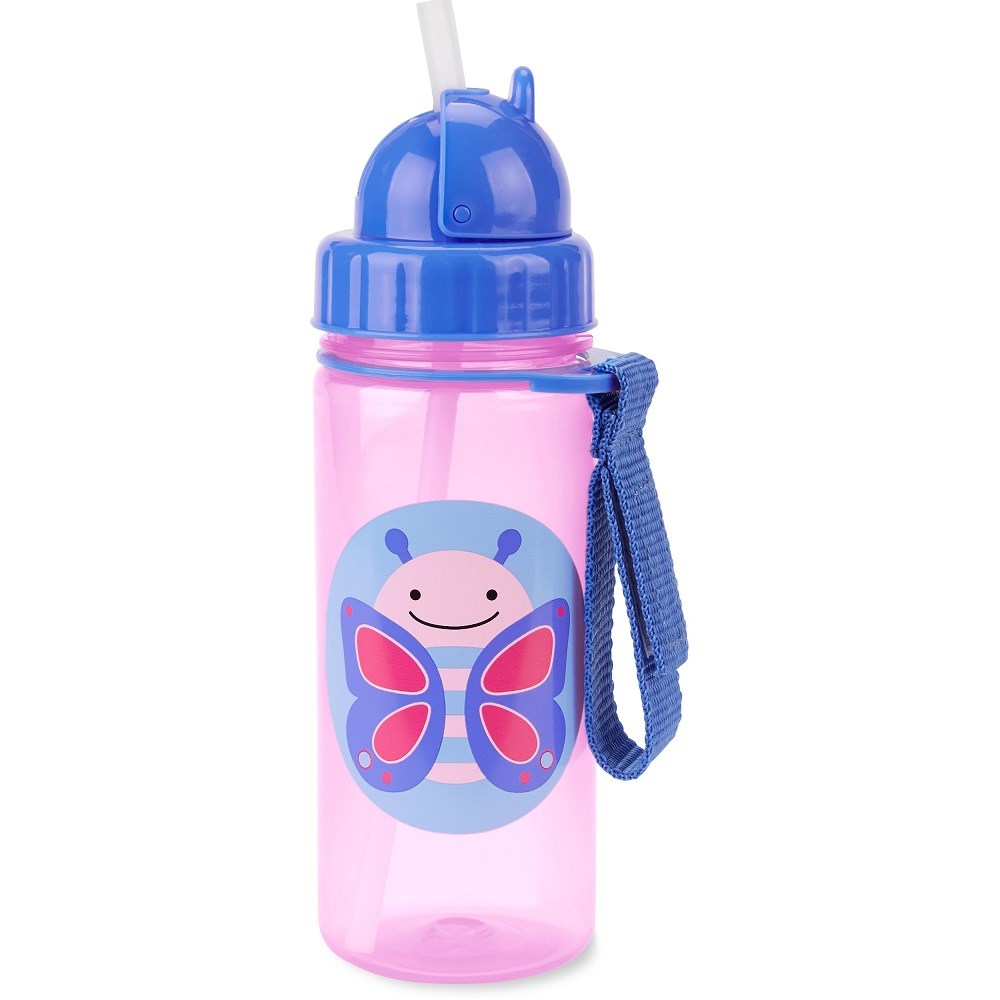 Skip Hop Zoo Pipetli Bardak 390 ml Kelebek Orjinal