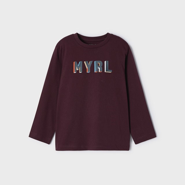 Mayoral Kışlık Erkek Uzun Kol T-shirt Bordo