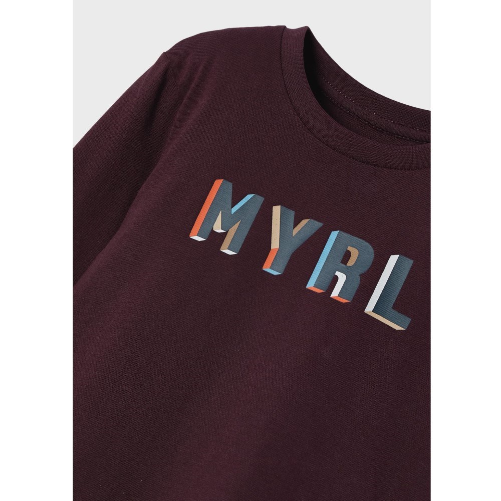 Mayoral Kışlık Erkek Uzun Kol T-shirt Bordo