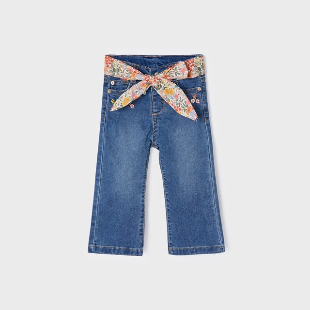 Mayoral Kışlık Kız Bebek Denim Pantolon Mavi