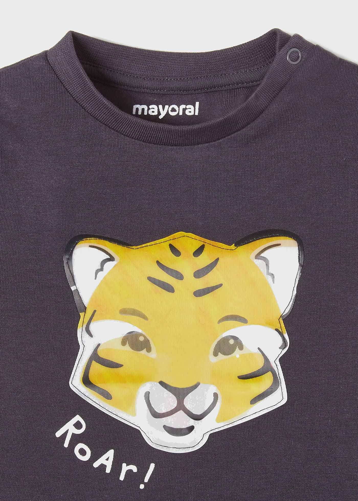 Mayoral Yazlık Erkek Bebek Kısa Kol T-shirt Gri