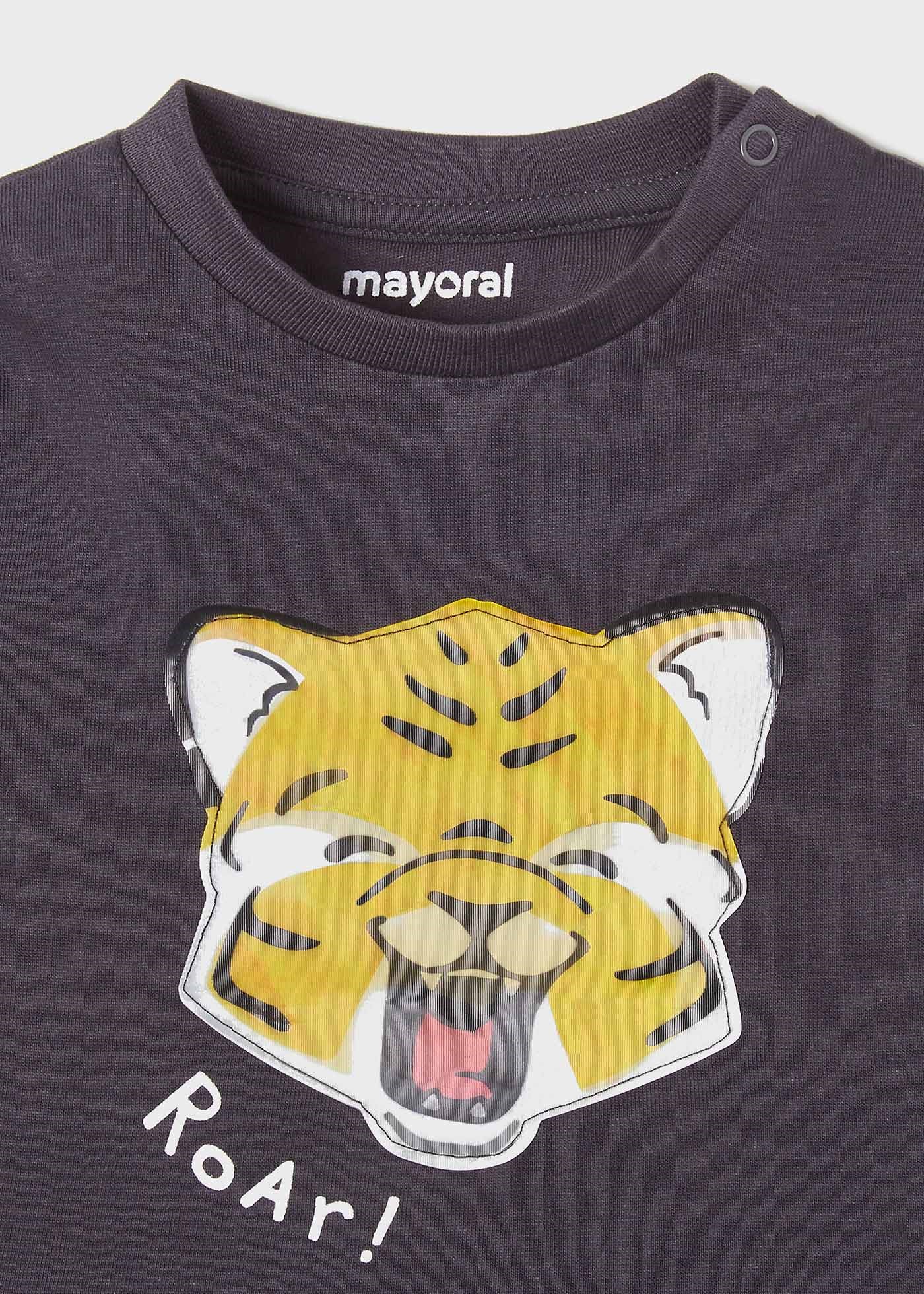 Mayoral Yazlık Erkek Bebek Kısa Kol T-shirt Gri