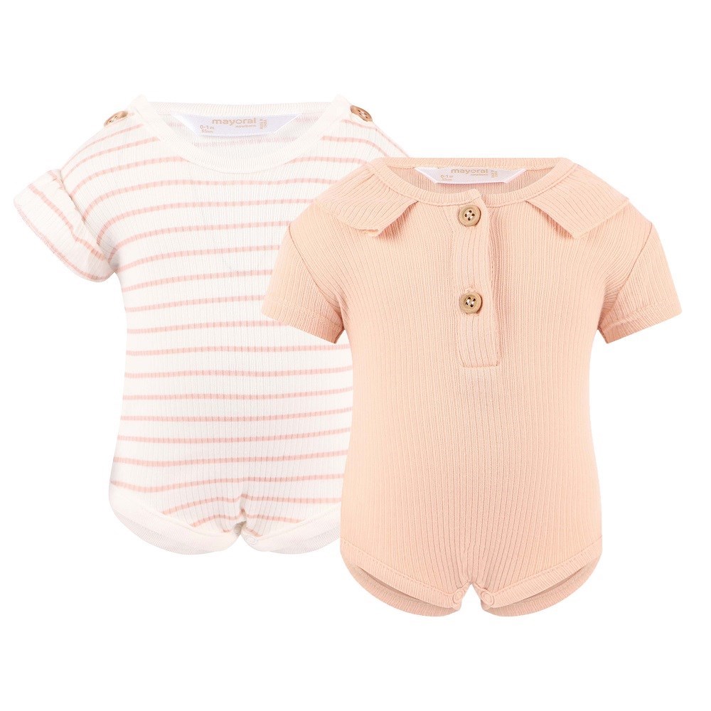 Mayoral Yazlık Kız Bebek Body Bluz 2'li Set Pembe