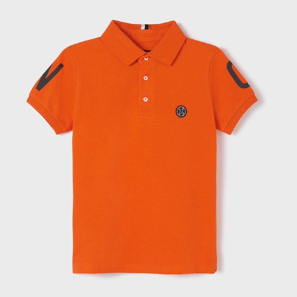 Mayoral Yazlık Erkek Kısa Kol Polo T-shirt Turuncu