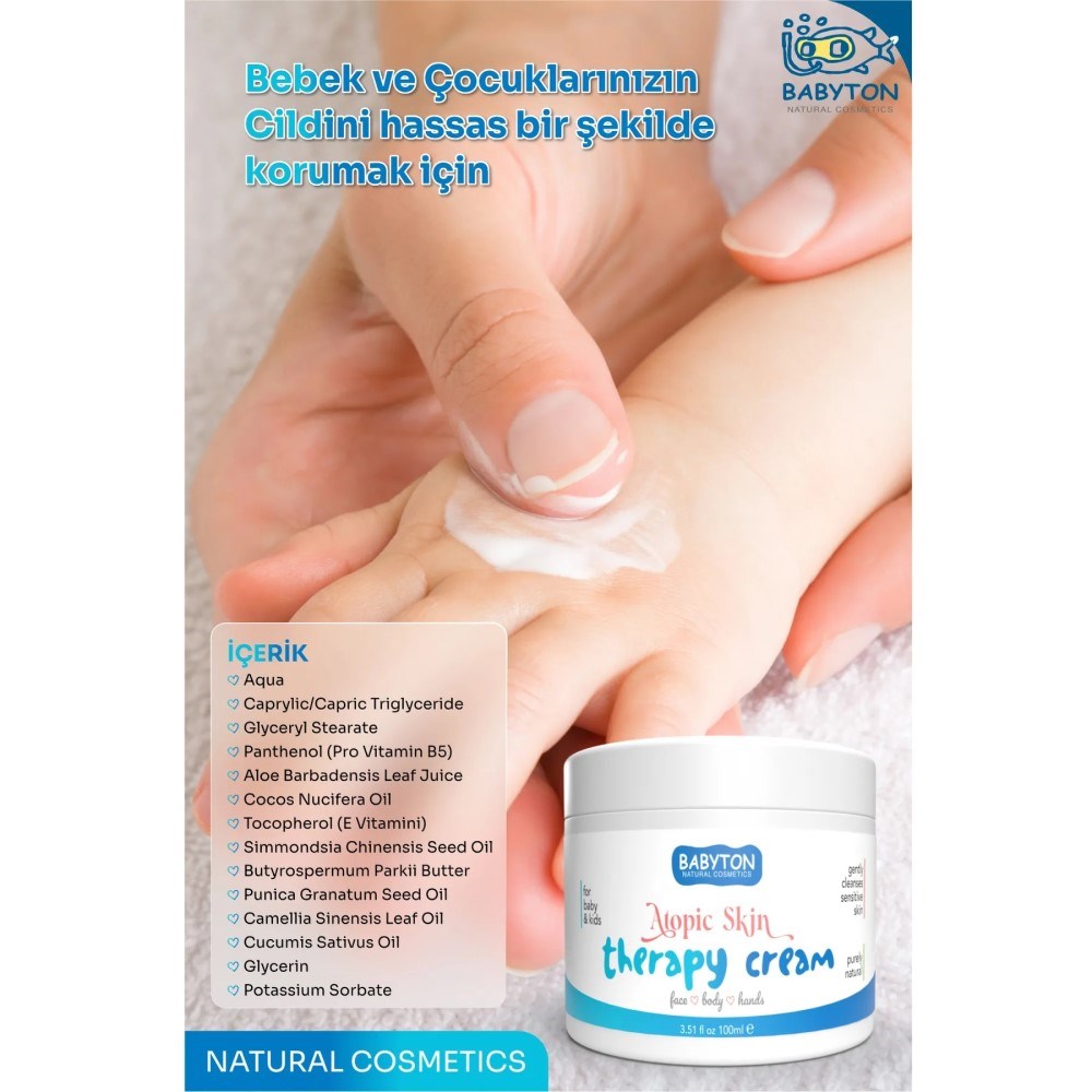 Babyton Atopic Skin Therapy Cream - Vücut Kremi 100 ml 