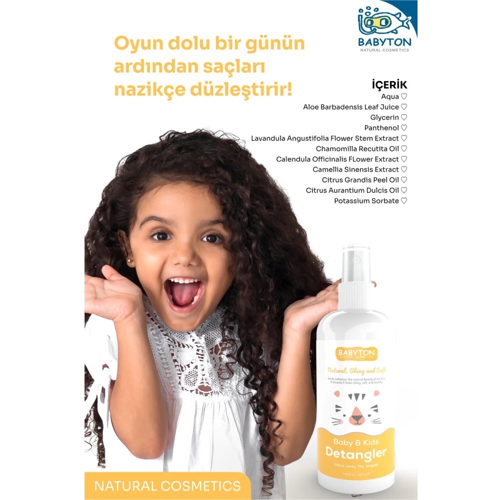 Babyton Baby and Kids Detangler - Saç Açıcı 200 ml 