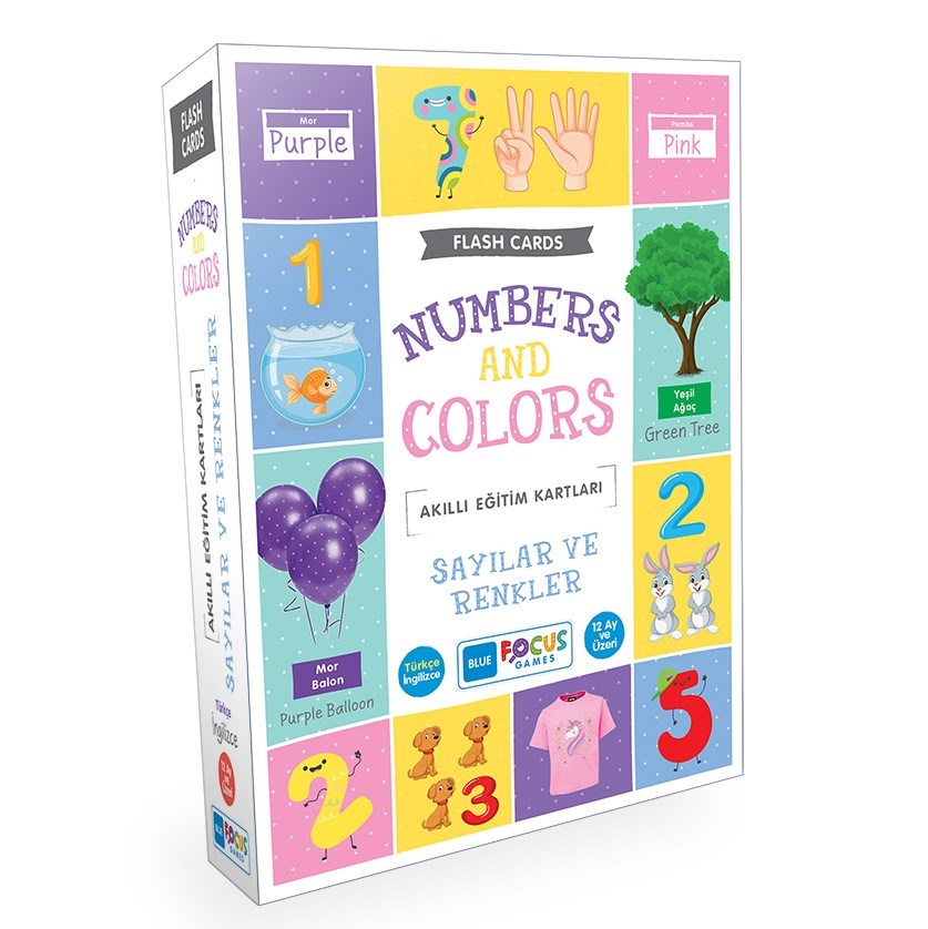 Blue Focus Numbers and Colors-Sayılar ve Renkler 