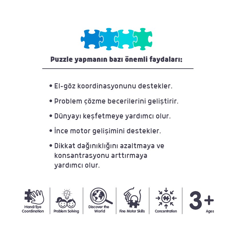 Blue Focus 24 Parça Puzzle Transport- Taşıtlar 