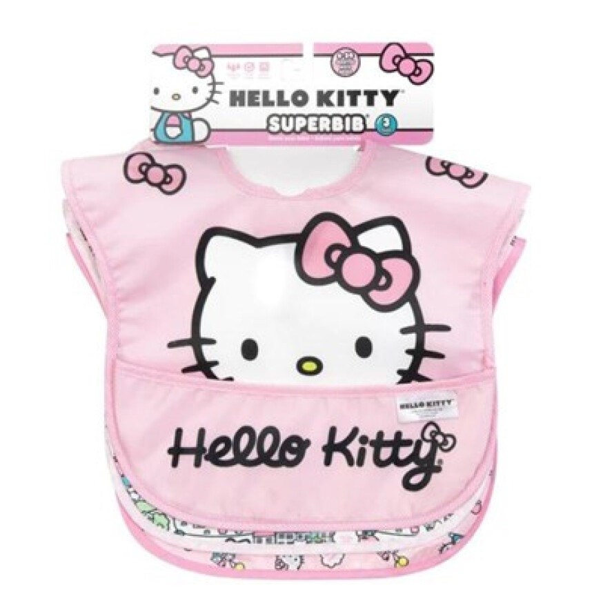 Bumkins SuperBib Önlük - 6-24 Ay 3'lü Paket (Hello Kitty ) 