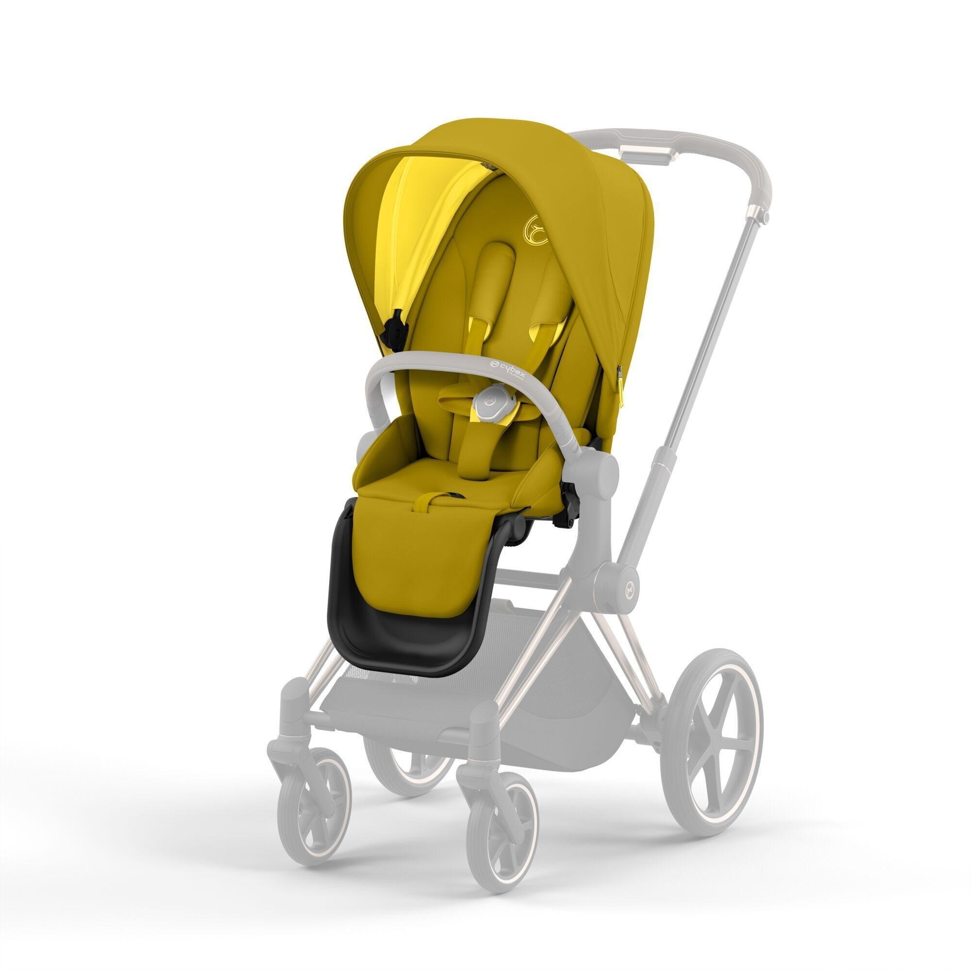 Cybex Priam Bebek Arabası Chrome Brown - Mustard Yellow 