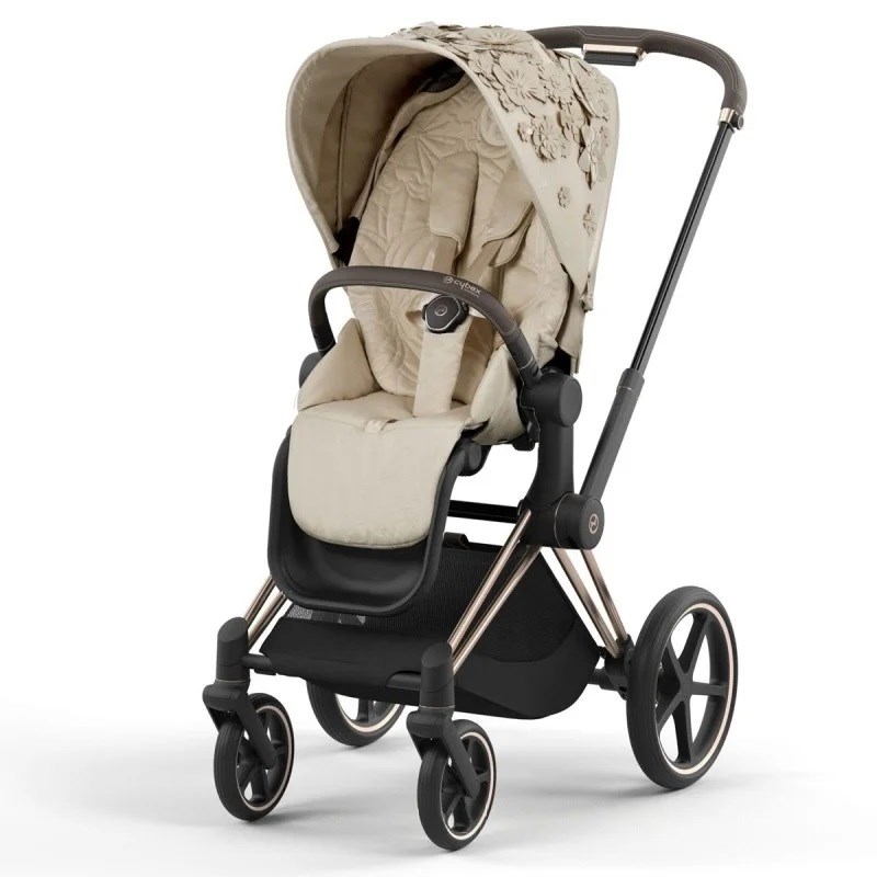 Cybex Priam Bebek Arabası Rose Gold – Simply Flowers Beige 