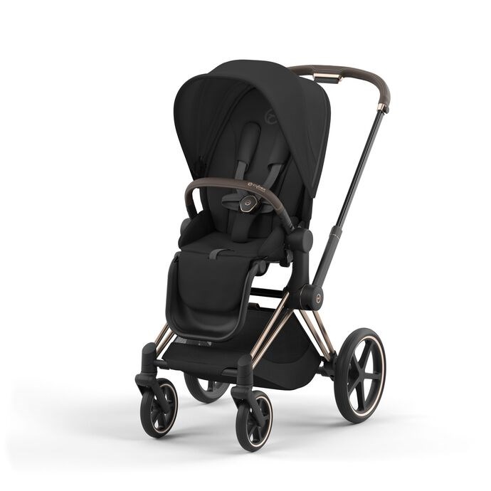 Cybex e-Priam Bebek Arabası Rose Gold- Sephia Black 