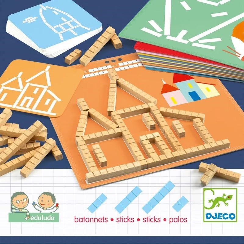 Djeco Mantıksal Çıkarım Oyunu -  Eduludo Sticks 