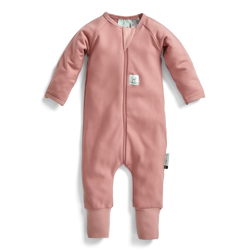 ErgoPouch Organik Pamuklu Patikli Pijama Tulum 1.0 TOG Rose Pembe