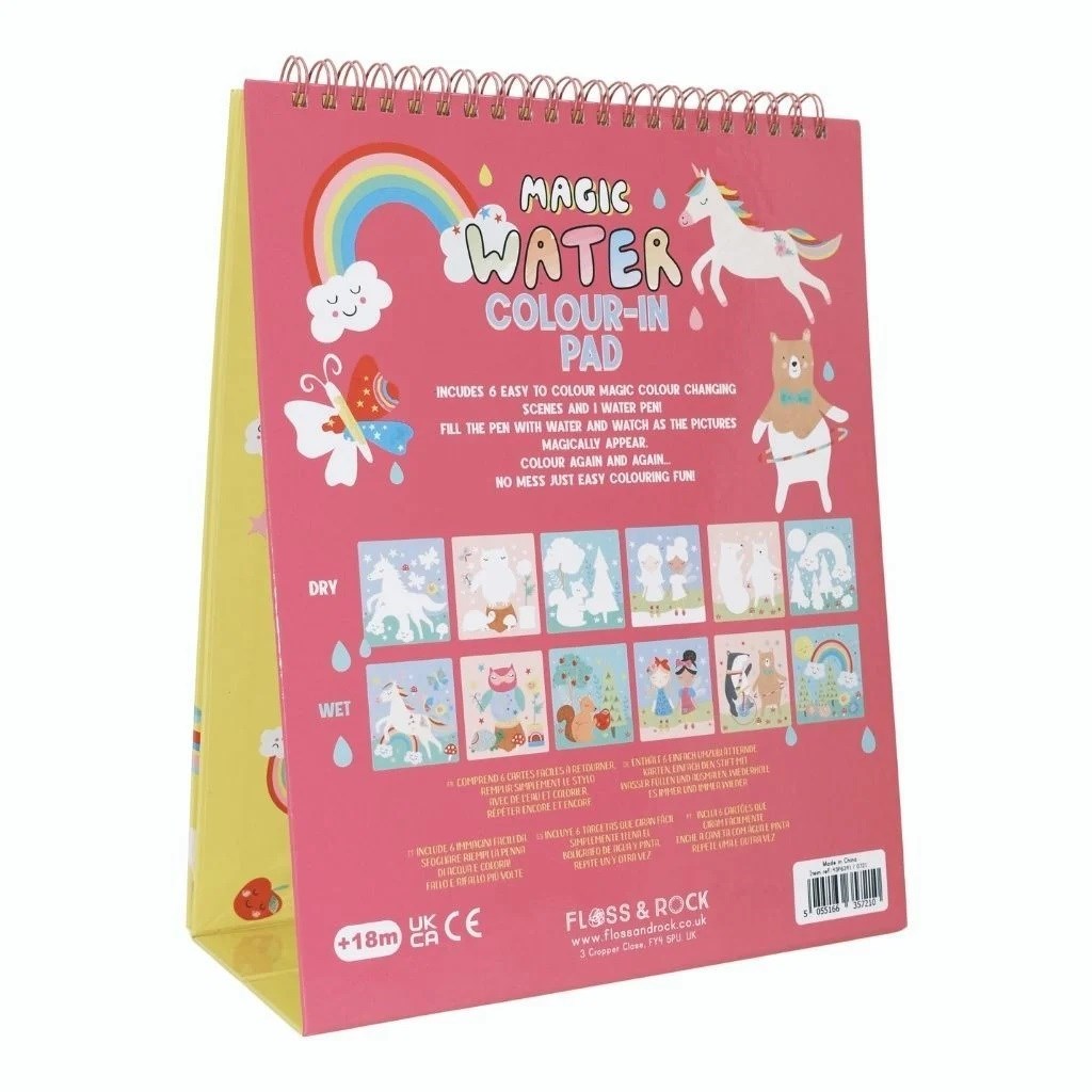 Floss Rock Renk Değiştiren Water Magic Boyama Kitabı - Rainbow Fairy 