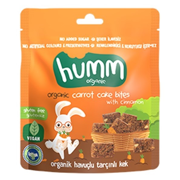 Humm Organik Havuçlu Tarçınlı Glutensiz Vegan Kek 