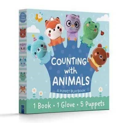 1 Book 1 Glove 5 Puppets: Counting with Animals Eğitici Kitap 