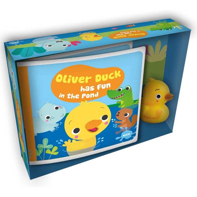 My First Bath Book & Toy: Oliver Duck Has Fun in the Pond Eğitici Kitap 