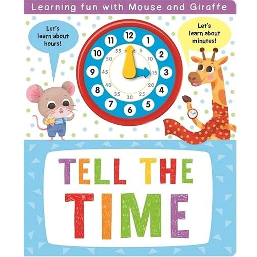 Tell the Time ( Clock Shape) Eğitici Kitap 