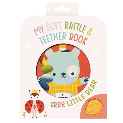 My Soft Rattle and Teether: Grrr! Little Bear  Eğitici Kitap 