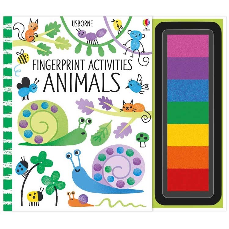 Fingerprint Activities: Animals Eğitici Kitap 