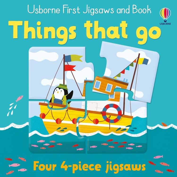 First Jigsaws And Book: Things That Go Eğitici Kitap 