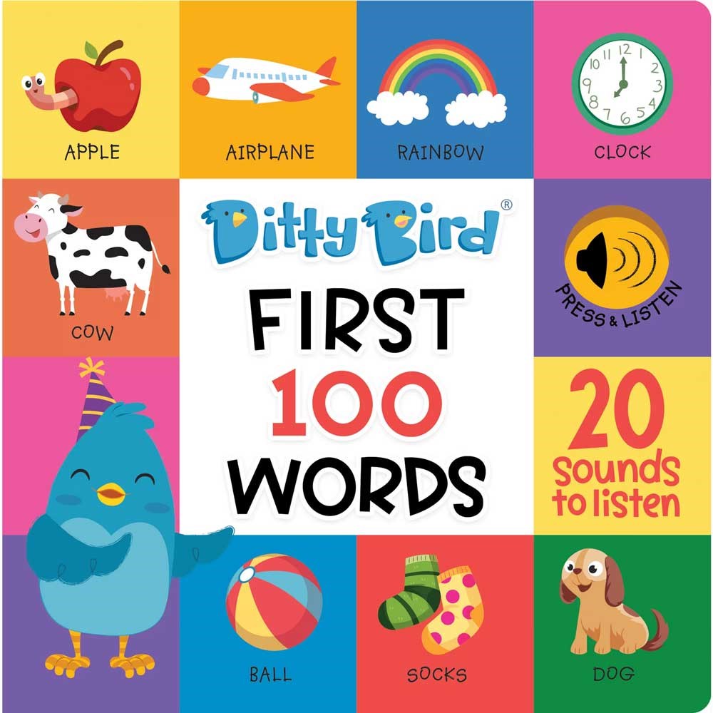 Ditty Bird: First 100 Words Eğitici Kitap 